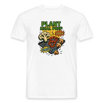 PLANT MEAL PREP - Men's T-Shirt - white - Front - AI Model Male 178 dark (178cm)
