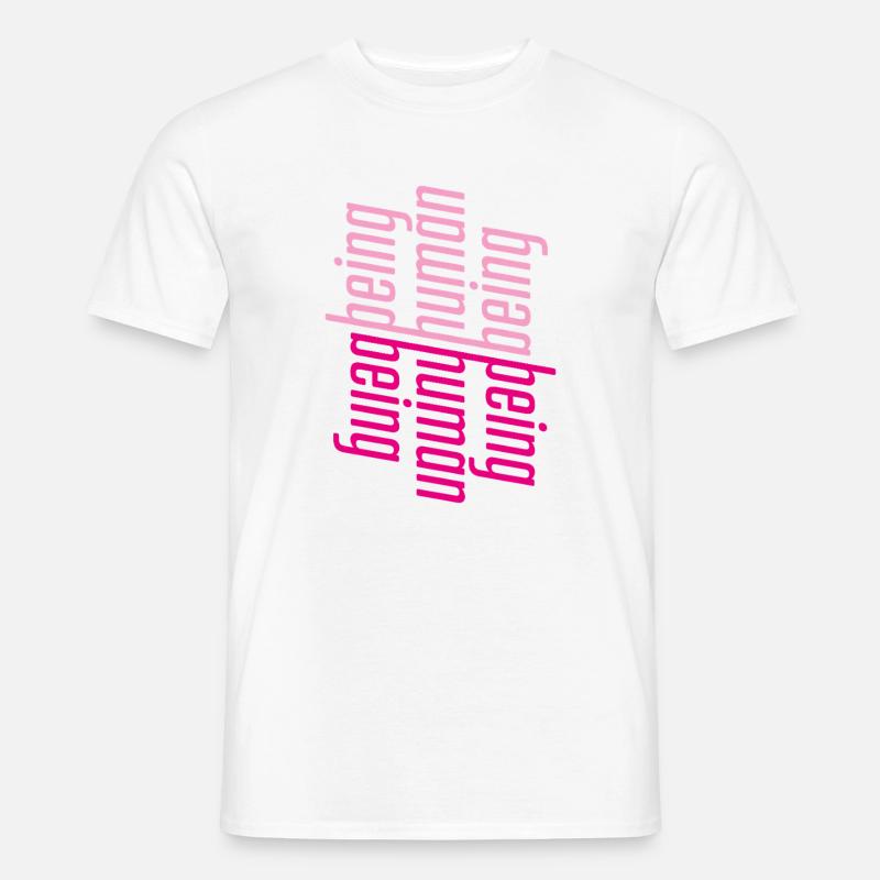 ThinkBick_being_human_being_2026 - Männer T-Shirt - Weiß