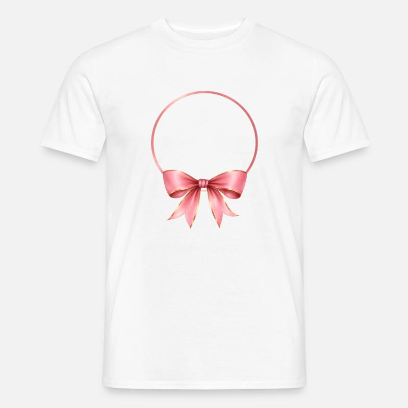 Loop circle can be personalized - Men’s T-shirt - white