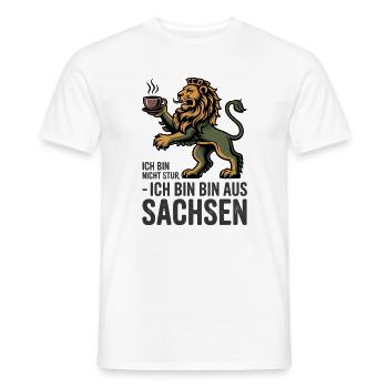  Ich Bin Nicht Stur Ich Bin Bin Aus Sachsen - Männer T-Shirt - Weiß - Vorne - AI Model Male 178 dark (178cm)