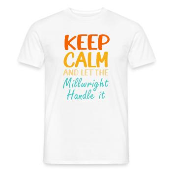 Locksmith Mechanic Mechanical Engineering CNC - Men's T-Shirt - white - Front - AI Model Male 178 dark (178cm)