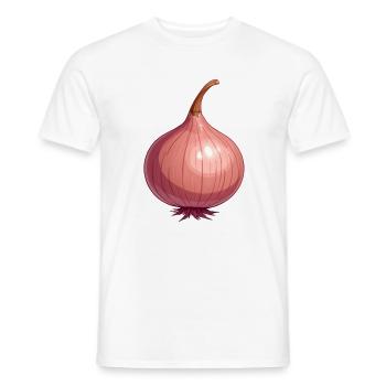 oignon - T-shirt homme - blanc - Devant - AI Model Male 178 dark (178cm)