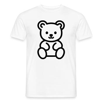 Bärenjunges - Männer T-Shirt - Weiß - Vorne - AI Model Male 178 dark (178cm)