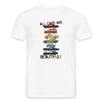 Toutes les voitures sont magnifiques - T-shirt homme - blanc - Devant - AI Model Male 178 dark (178cm)