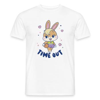 Looney Tunes X Gokko Time Out Mit Lola Bunny - Männer T-Shirt - Weiß - Vorne - AI Model Male 178 dark (178cm)