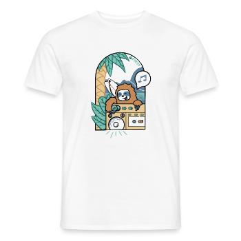 Faulheit pumpt Fettschläge an der Küste - Männer T-Shirt - Weiß - Vorne - AI Model Male 178 dark (178cm)