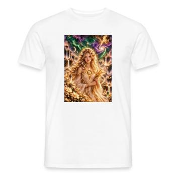 Sternen-Göttin der Virgo-Ernte - Männer T-Shirt - Weiß - Vorne - AI Model Male 178 dark (178cm)