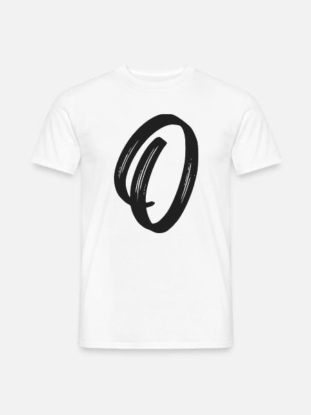 O - Männer T-Shirt - Weiß