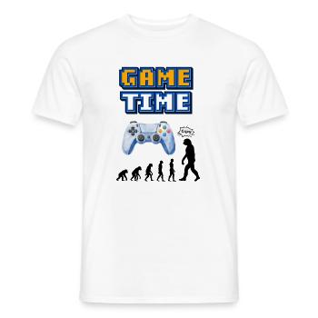 Game Time Retro Controller Entwicklung - Männer T-Shirt - Weiß - Vorne - AI Model Male 178 dark (178cm)