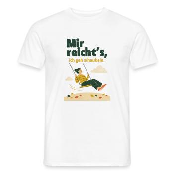 Mir reicht's, ich geh schaukeln Herbst - Männer T-Shirt - Weiß - Vorne - AI Model Male 178 dark (178cm)