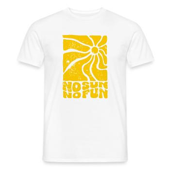 Sonnenkreis No Sun No Fun - Männer T-Shirt - Weiß - Vorne - AI Model Male 178 dark (178cm)