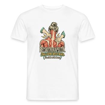 Physiotherapeutin Das zieht kurz - Männer T-Shirt - Weiß - Vorne - AI Model Male 178 dark (178cm)