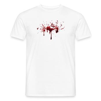 Blut - Halloween - Männer T-Shirt - Weiß - Vorne - AI Model Male 178 dark (178cm)