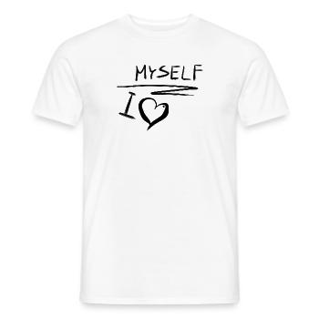 ich liebe mich selbstliebe herz - Männer T-Shirt - Weiß - Vorne - AI Model Male 178 dark (178cm)