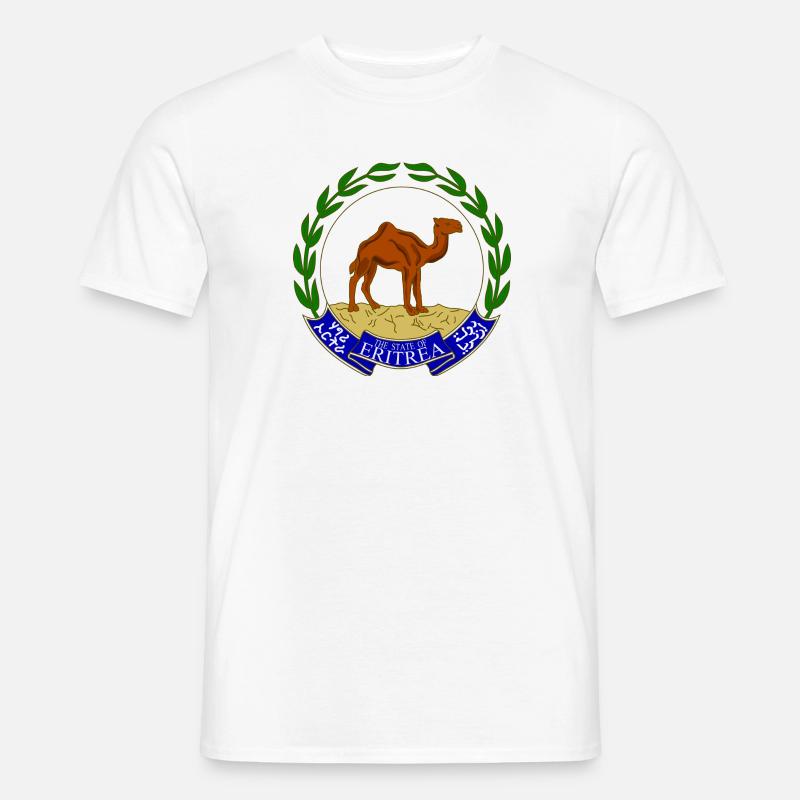 Eritrea Emblem - Ein Stück Ostafrikas - Männer T-Shirt - Weiß