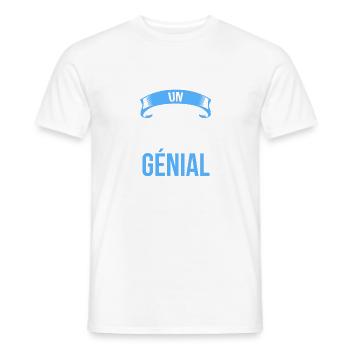 je suis un Jongleur génial - T-shirt homme - blanc - Devant - AI Model Male 178 dark (178cm)