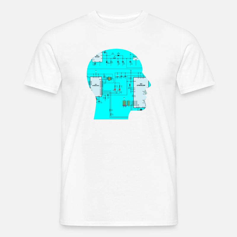 Electrical engineering circuit - Men’s T-shirt - white