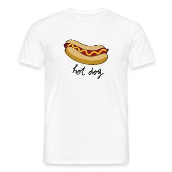 Hot Dog - Männer T-Shirt - Weiß - Vorne - AI Model Male 178 dark (178cm)