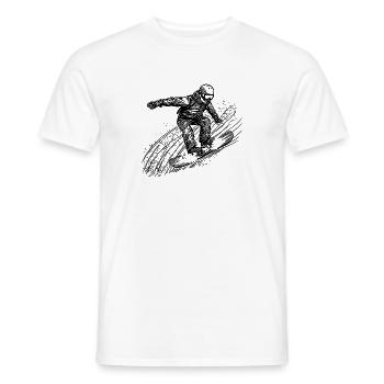 Snowboarding Ride Jump Style Snowboard Move - Männer T-Shirt - Weiß - Vorne - AI Model Male 178 dark (178cm)