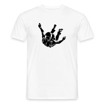 Phase de vol parachute entraînement saut en parachute - T-shirt homme - blanc - Devant - AI Model Male 178 dark (178cm)
