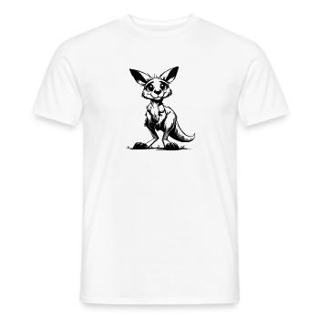 Mignon mignon bébé kangourou australien mignon - T-shirt homme - blanc - Devant - AI Model Male 178 dark (178cm)