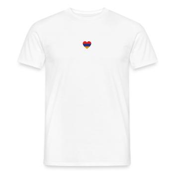 queens from gift i love ARMENIA - Men's T-Shirt - white - Front - AI Model Male 178 dark (178cm)