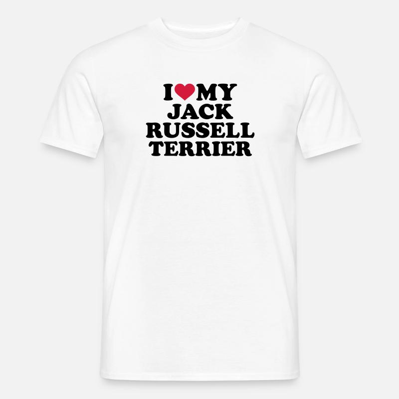 Jack Russell - Männer T-Shirt - Weiß