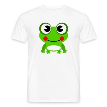 rana - T-shirt uomo - bianco - Fronte - AI Model Male 178 dark (178cm)