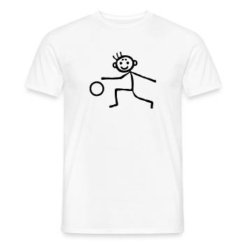 Stickmen possession - Men's T-Shirt - white - Front - AI Model Male 178 dark (178cm)