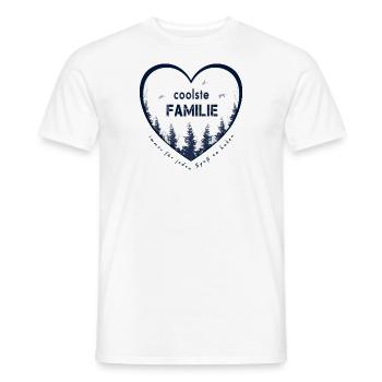 coolest family - Men's T-Shirt - white - Front - AI Model Male 178 dark (178cm)