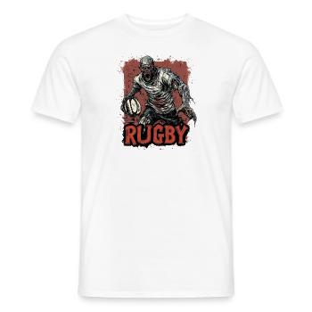 Rugby Player Zombie Union Leaque - Men's T-Shirt - white - Front - AI Model Male 178 dark (178cm)