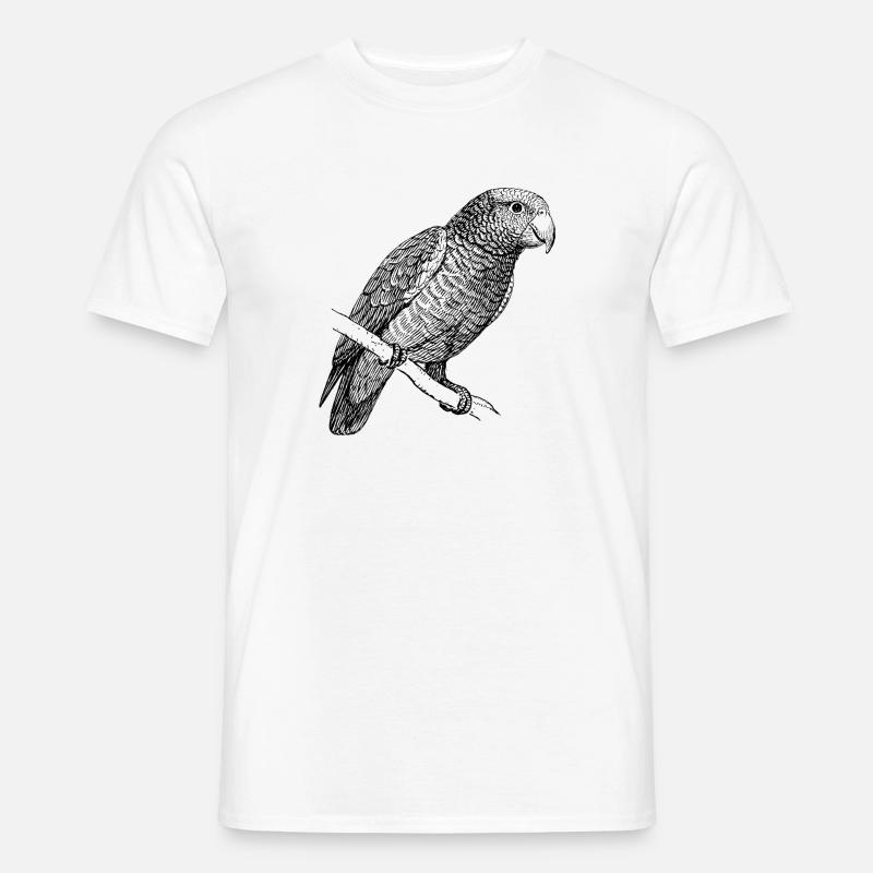 Vintage papegøje - Mænd T-shirt - hvid