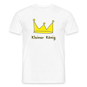 Kleiner König Krone Baby Kinder Geburt Geschenk - Männer T-Shirt - Weiß - Vorne - AI Model Male 178 dark (178cm)