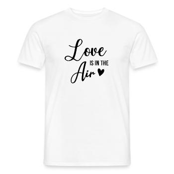 L'amour est dans l'air - T-shirt homme - blanc - Devant - AI Model Male 178 dark (178cm)