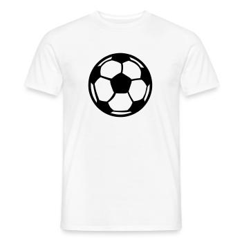 ballon de foot football 9 2 - T-shirt homme - blanc - Devant - AI Model Male 178 dark (178cm)