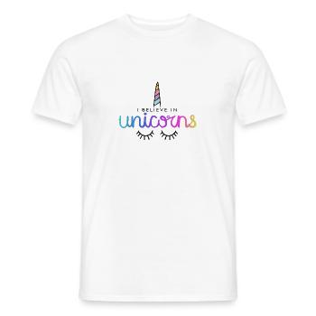 Licorne / Licorne - T-shirt homme - blanc - Devant - AI Model Male 178 dark (178cm)