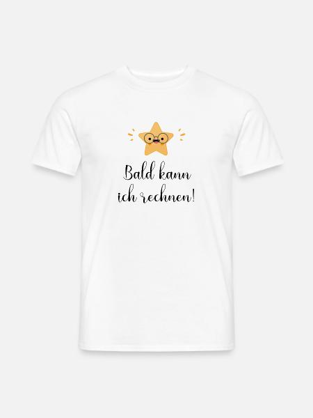 Bald kann ich rechnen! - Männer T-Shirt - Weiß