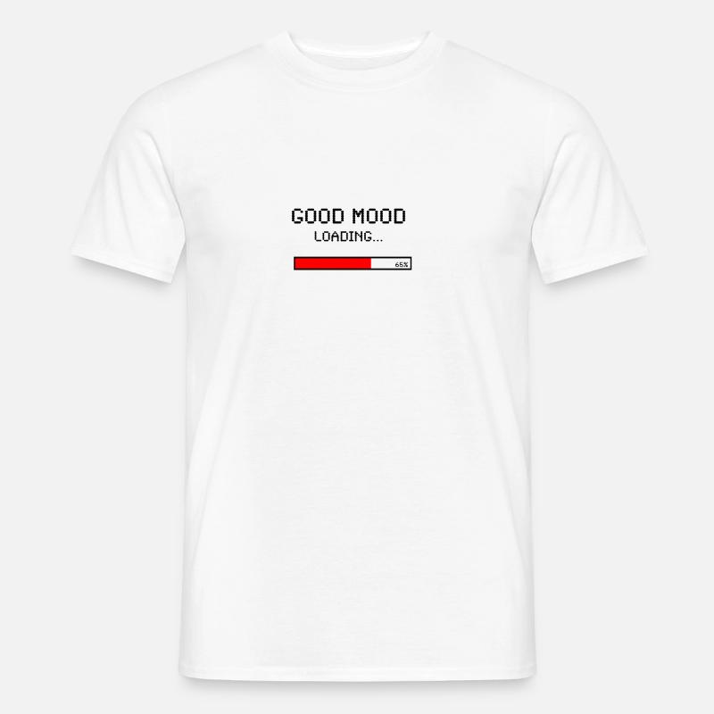 Gute Laune - Männer T-Shirt - Weiß