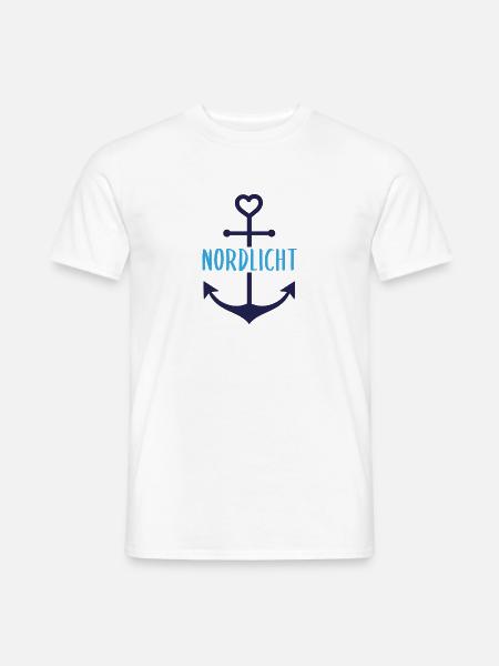 Nordlicht - Männer T-Shirt - Weiß