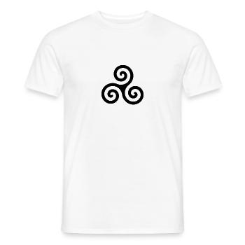 Symbole celtique - T-shirt homme - blanc - Devant - AI Model Male 178 dark (178cm)
