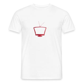 Red TV - T-shirt homme - blanc - Devant - AI Model Male 178 dark (178cm)