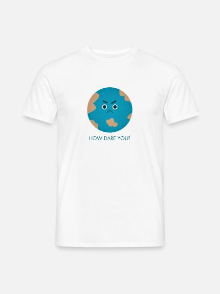 How Dare You | Greta - Men's T-Shirt - white