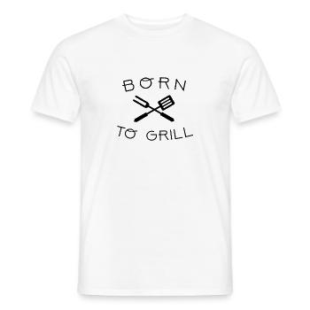 Grillen Grillmeister Grillkönig Grillzange Grill - Männer T-Shirt - Weiß - Vorne - AI Model Male 178 dark (178cm)