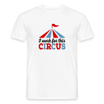 cirque - T-shirt homme - blanc - Devant - AI Model Male 178 dark (178cm)