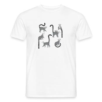 Katta selection - Men's T-Shirt - white - Front - AI Model Male 178 dark (178cm)