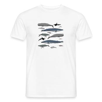 Baleines - T-shirt homme - blanc - Devant - AI Model Male 178 dark (178cm)