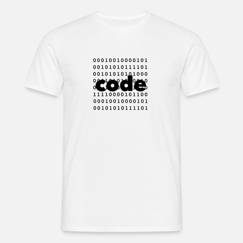 code - Männer T-Shirt - Weiß