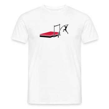 Stabhochsprung - Männer T-Shirt - Weiß - Vorne - AI Model Male 178 dark (178cm)