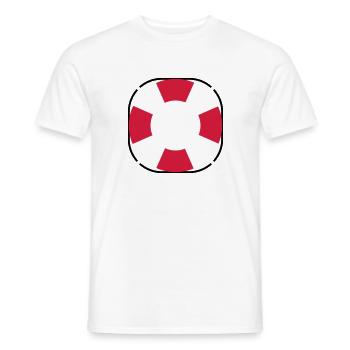 Treetanic lifebuoy - Men's T-Shirt - white - Front - AI Model Male 178 dark (178cm)