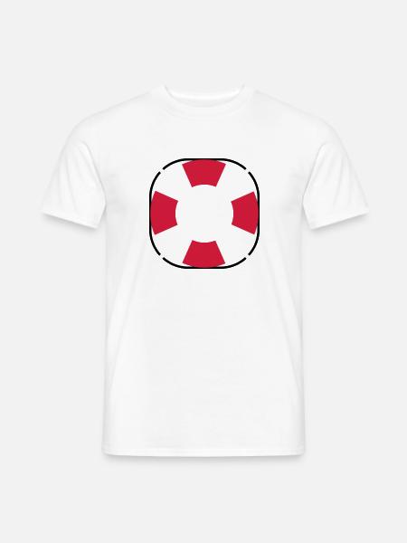 Treetanic lifebuoy - Men's T-Shirt - white